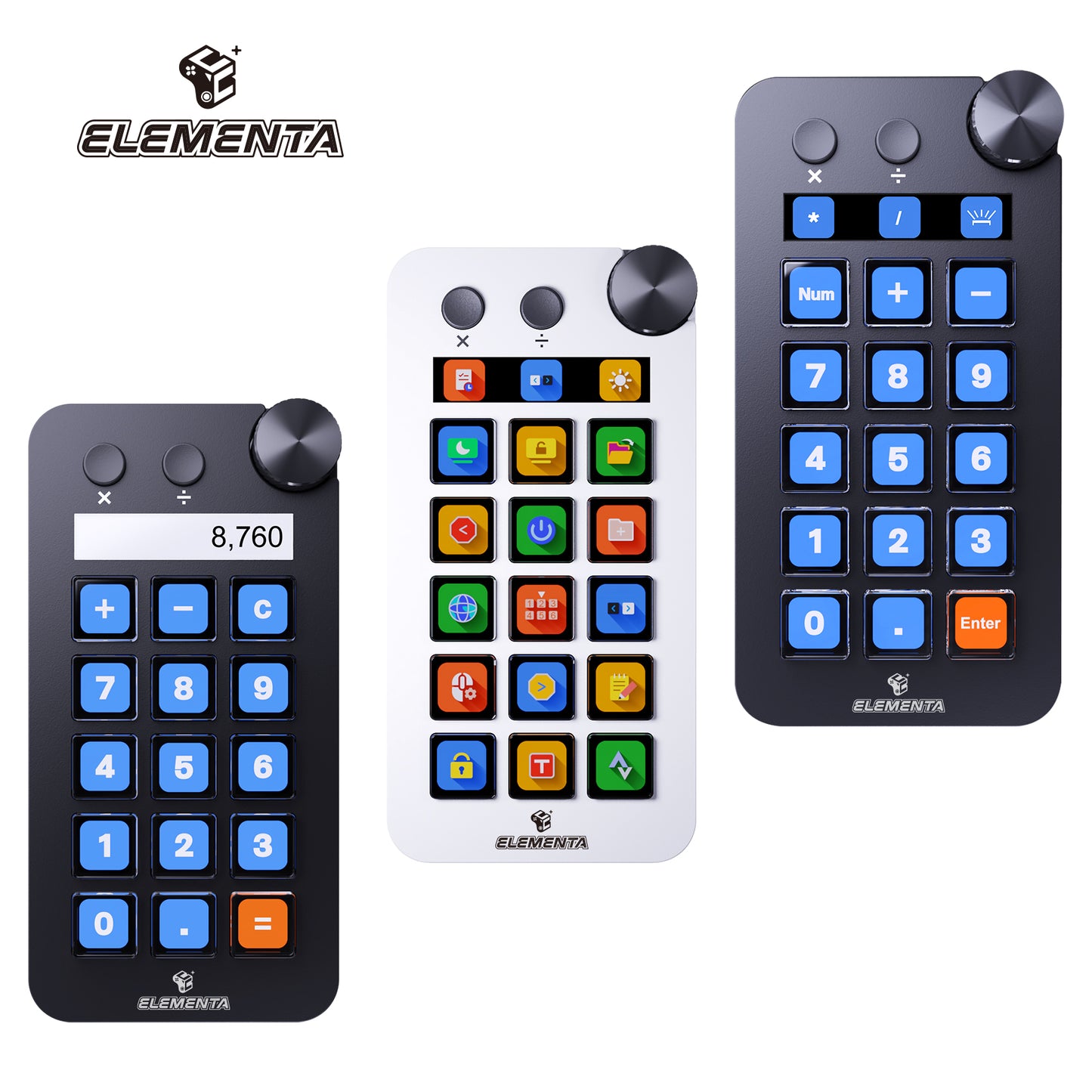 ELEMENTA Stream Console N1, Multi-functions For Window Control, Music Production, OBS Live Control, Productivity Tools