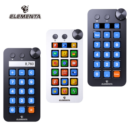 ELEMENTA Stream Console N1, Multi-functions For Window Control, Music Production, OBS Live Control, Productivity Tools