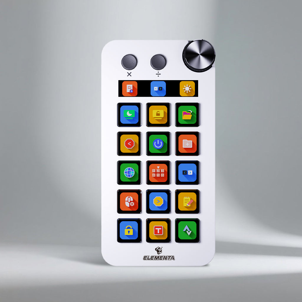 ELEMENTA Stream Console N1, Multi-functions For Window Control, Music Production, OBS Live Control, Productivity Tools