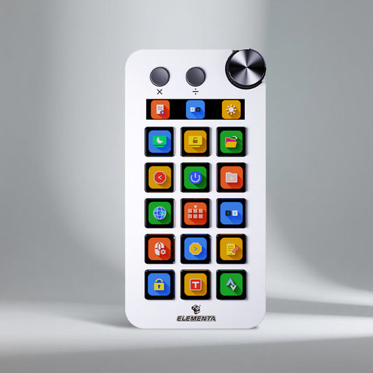 ELEMENTA Stream Console N1, Multi-functions For Window Control, Music Production, OBS Live Control, Productivity Tools