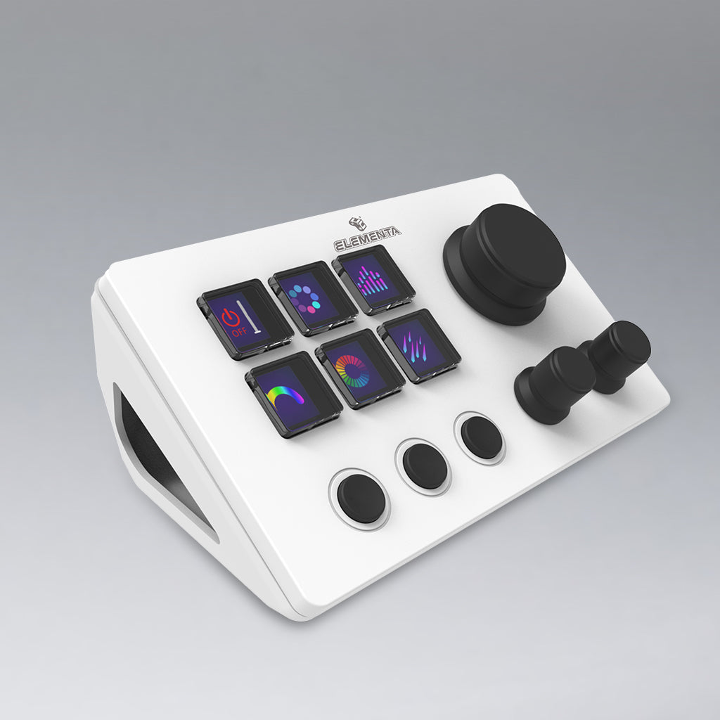 Elementa Stream Console – Customizable LCD Keypad & Knobs for Streaming and Content Creation