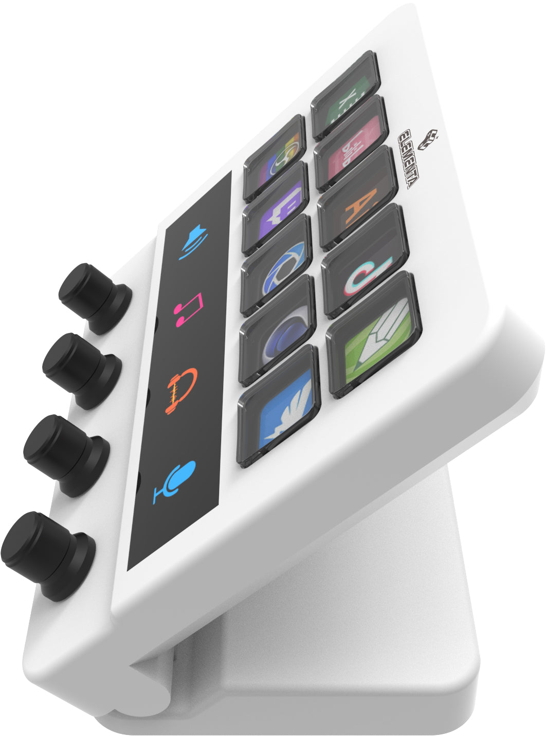 Elementa MBox N4 Stream Console – Customizable LCD Buttons, Knobs & Touch Control for Professional Streaming and Workflow