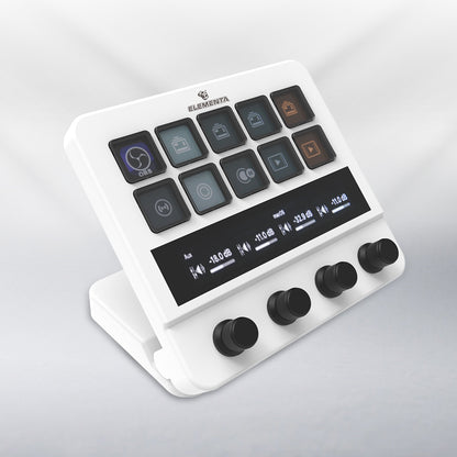 Elementa MBox N4 Stream Console – Customizable LCD Buttons, Knobs & Touch Control for Professional Streaming and Workflow